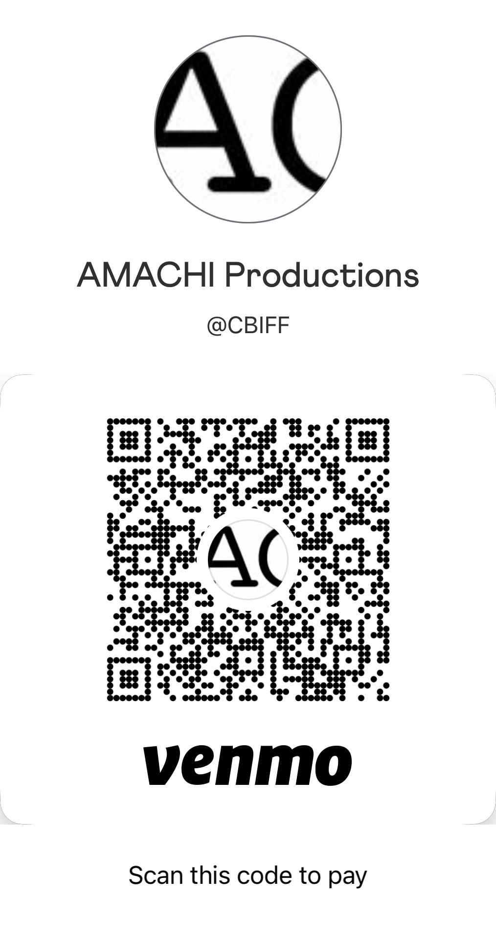 Venmo QR code